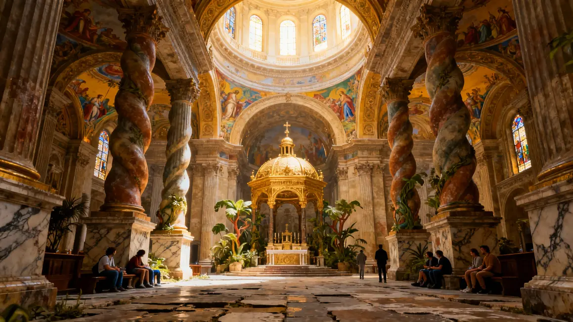 Dôme baroque intérieur église Saint-Bruno-les-Chartreux Lyon