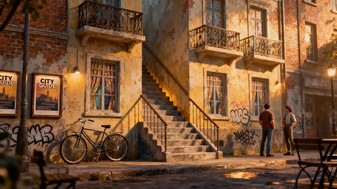 Fresque murale trompe-l'oeil moderne à Lyon