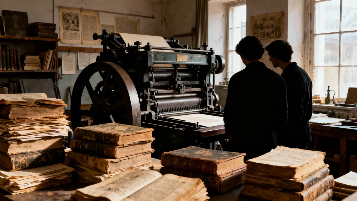Atelier impression ancien Musée Imprimerie Lyon