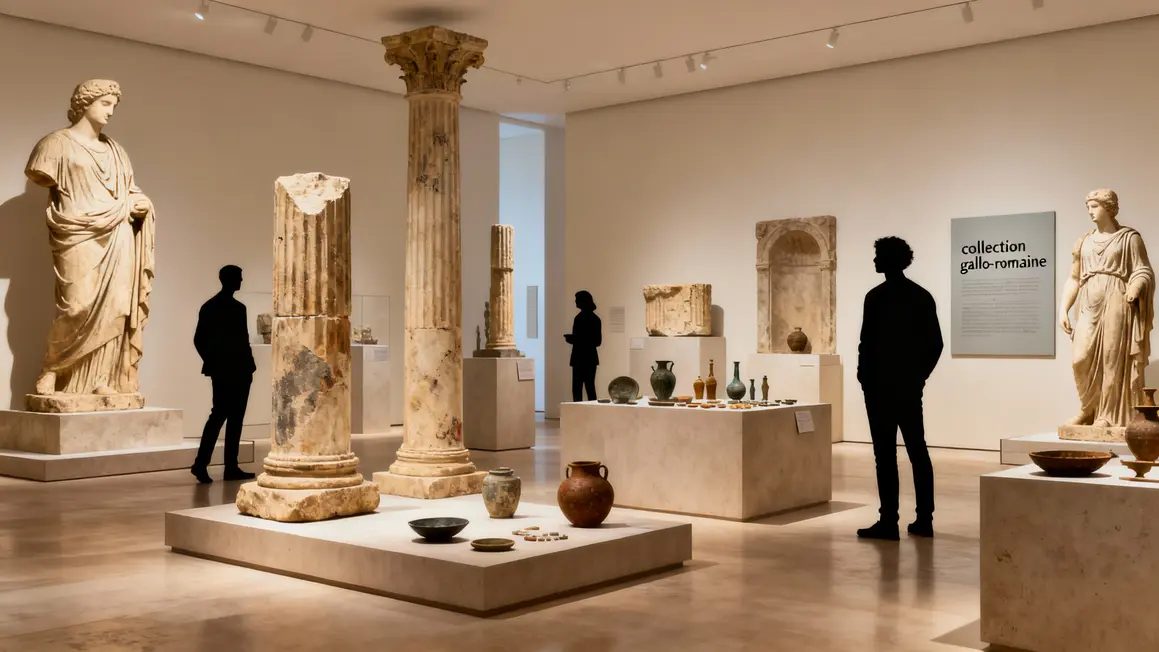 Exposition musee Lugdunum Lyon sculptures gallo-romaines