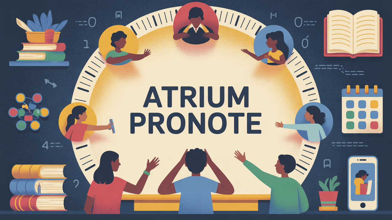 dashboard atrium pronote avec parents eleves professeurs