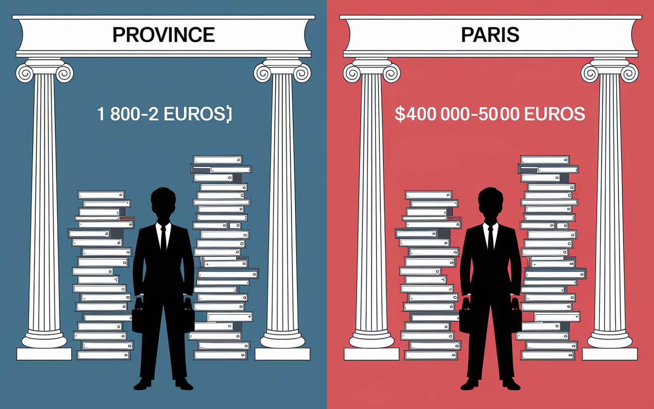 Tableau avocat salaire junior province paris