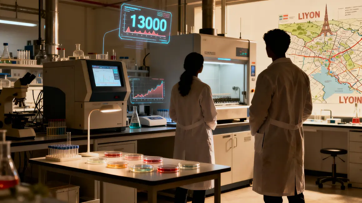 Laboratoire industriel BioMérieux Lyon, solutions diagnostic