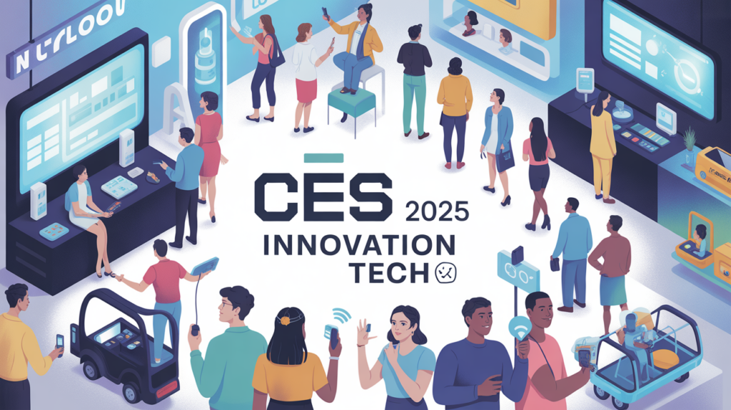 illustration ces 2025 salon technologie innovation