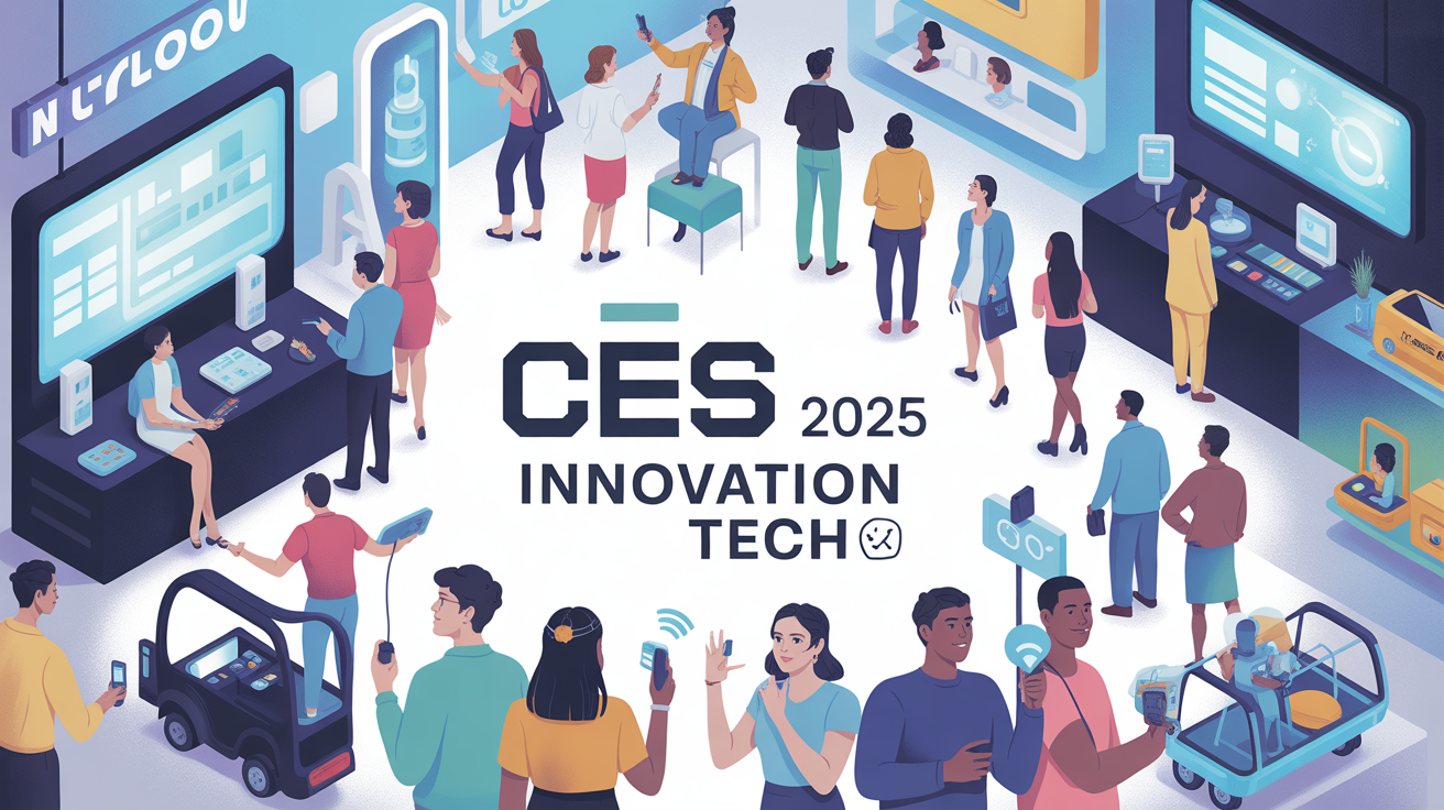 illustration ces 2025 salon technologie innovation
