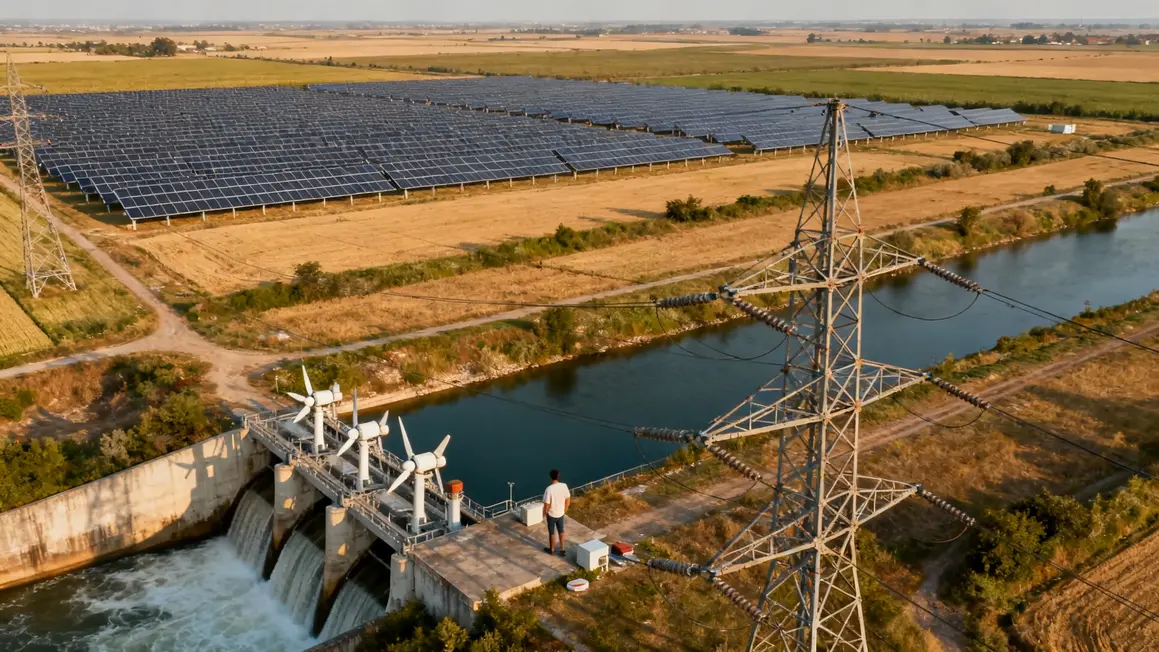 Centrales solaires et hydroélectricité renouvelable CNR