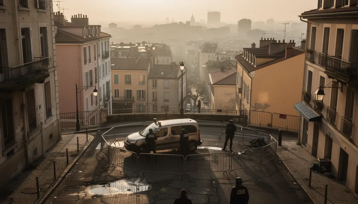 Panorama evacuation squat Croix-Rousse Lyon police matin