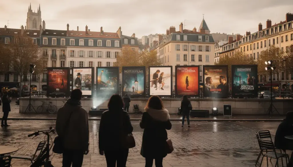 Vue panoramique Lyon automne pendant Festival Lumière