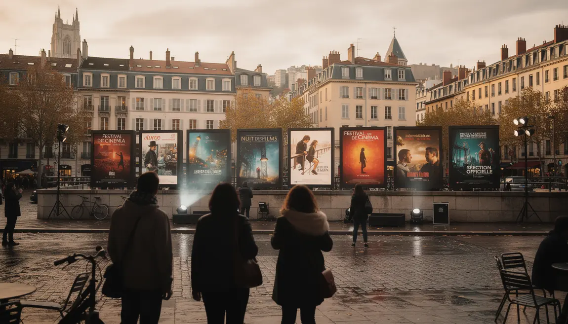 Vue panoramique Lyon automne pendant Festival Lumière