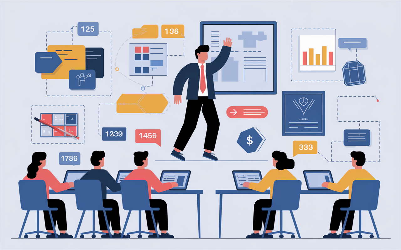 Formationneur animant atelier interactif