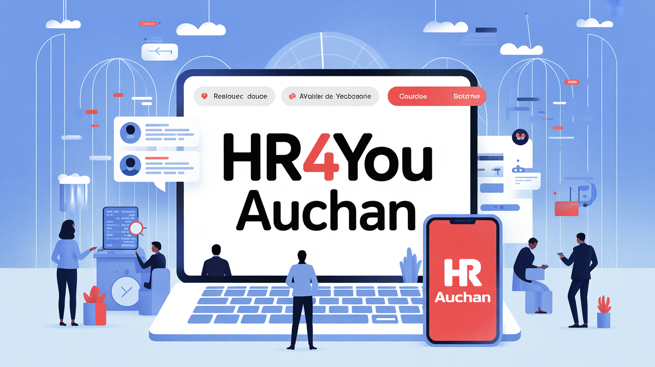 Portail digital HR4You Auchan, gestion RH moderne
