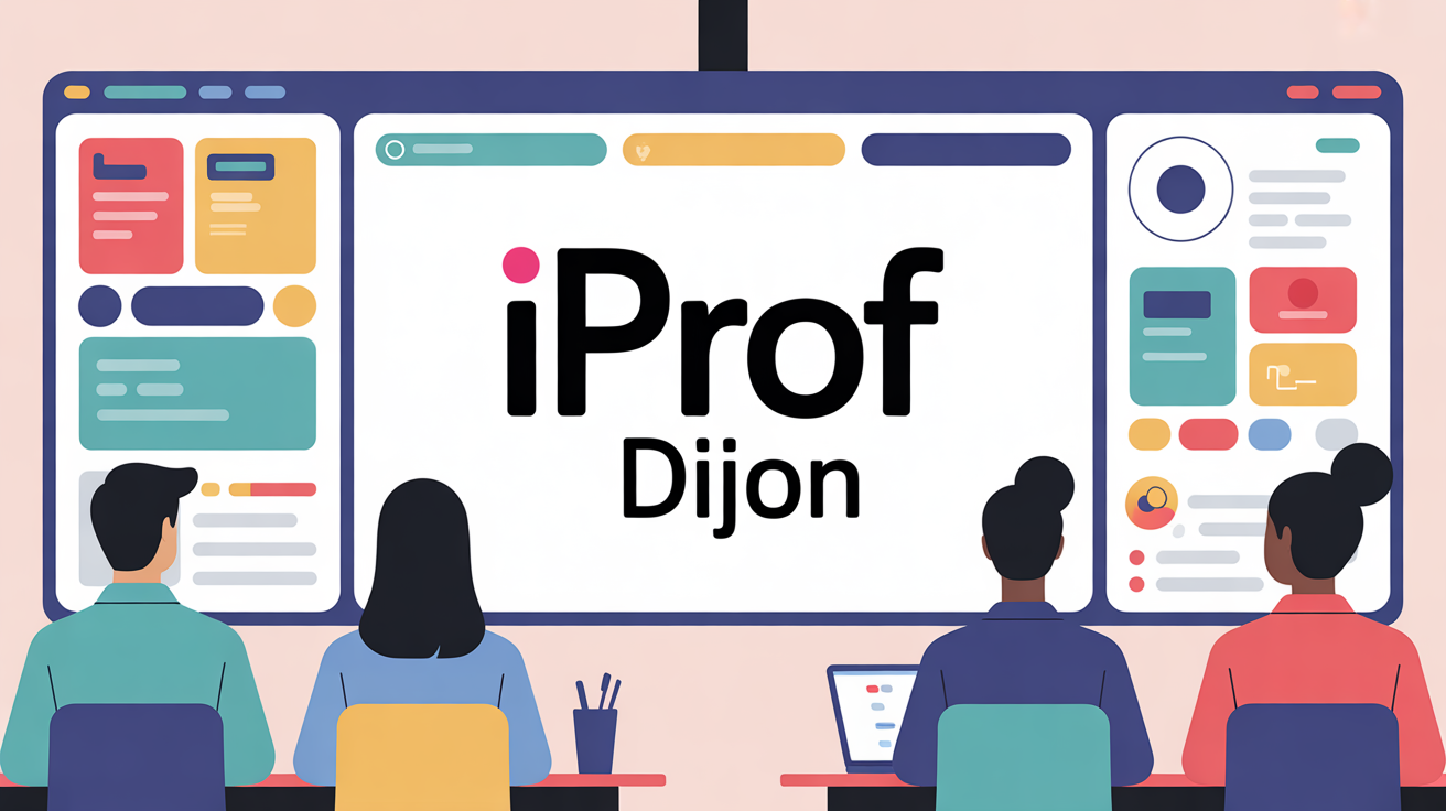 interface iprof dijon pour enseignants silhouettes tableau digital