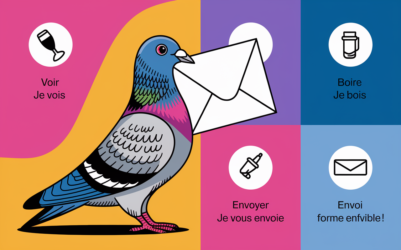 pigeon lettre differentiation je vous envoi