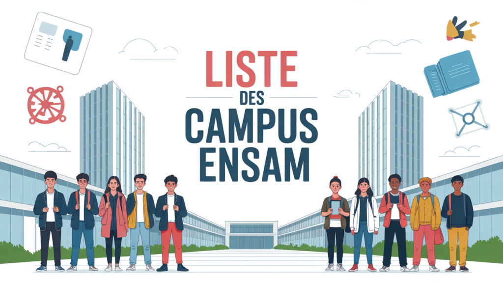 liste ensam campus visuel stylise