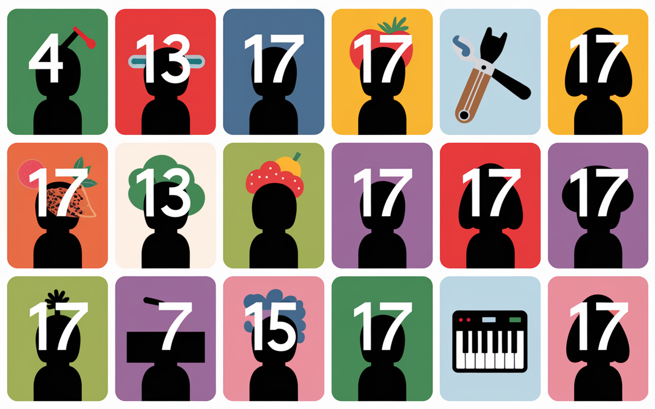 tableau metier en k 17 cases