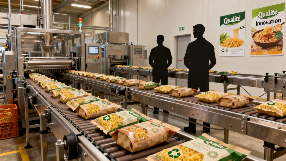 Usine moderne Panzani Lyon emballage recyclable innovation