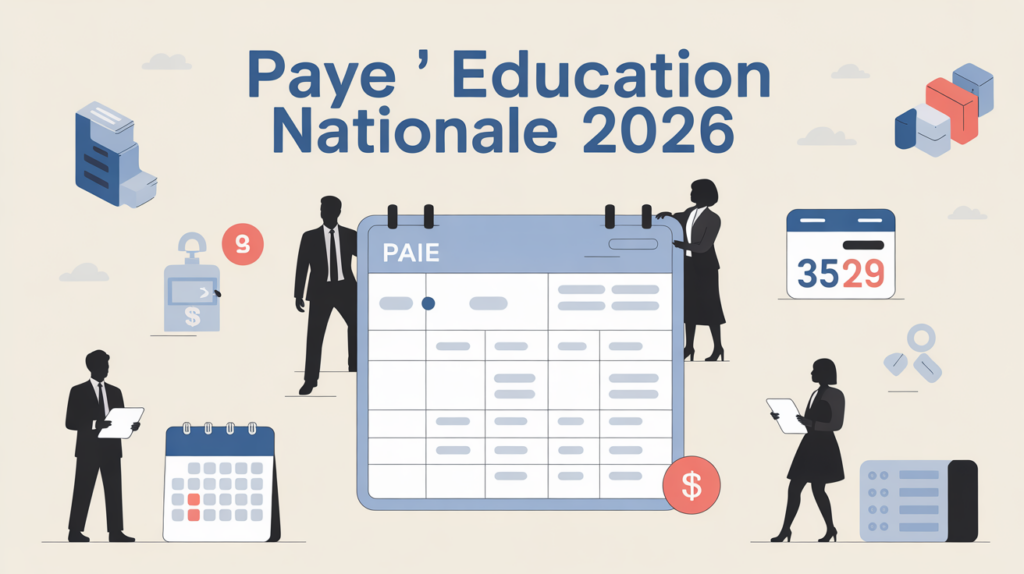 tableau paye education nationale 2026 silhouettes fiche paie