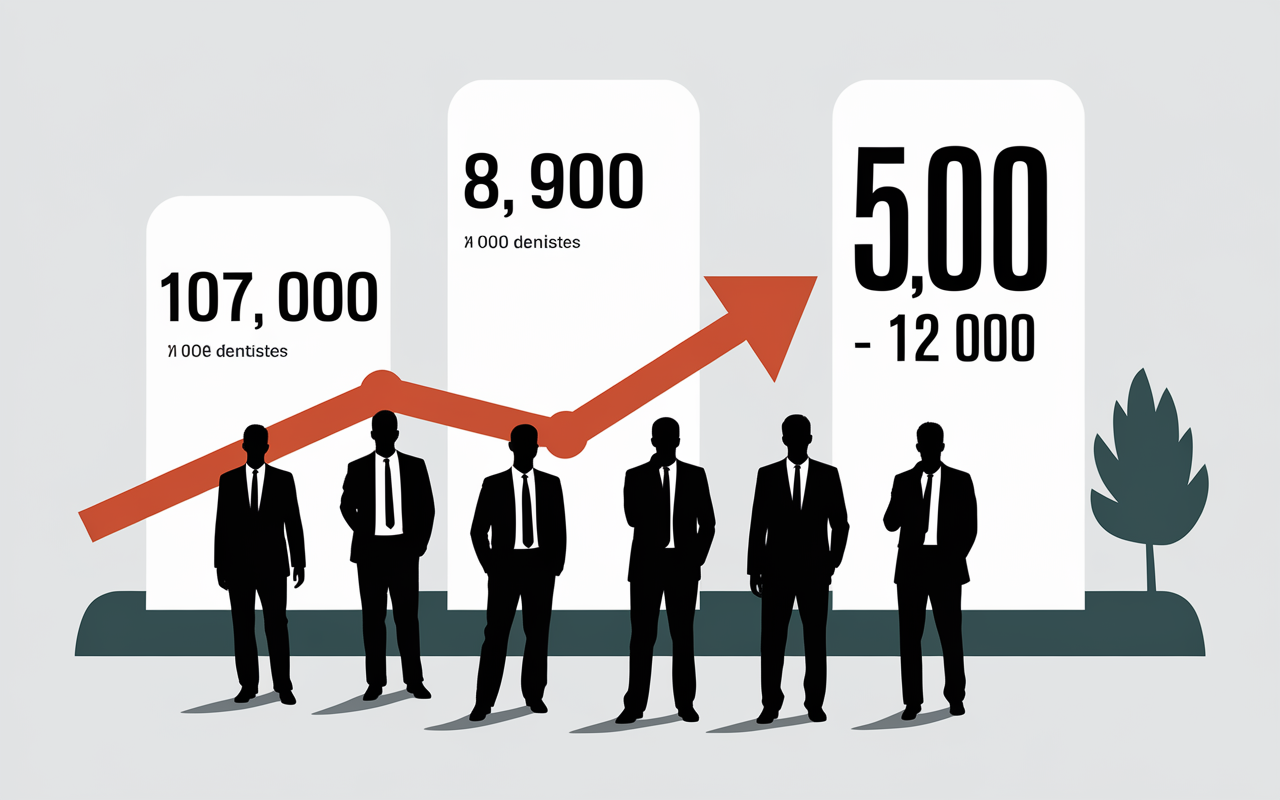 graphique salaire dentiste 2026 chiffres