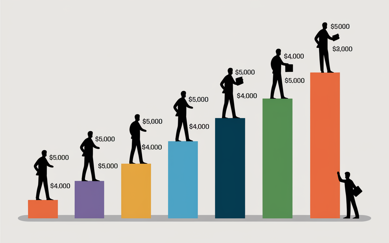 graphique salaire ingénieur 2025 par tranche d'âge