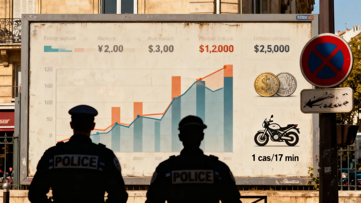 Graphique hausse incidents routiers police Lyon 2024