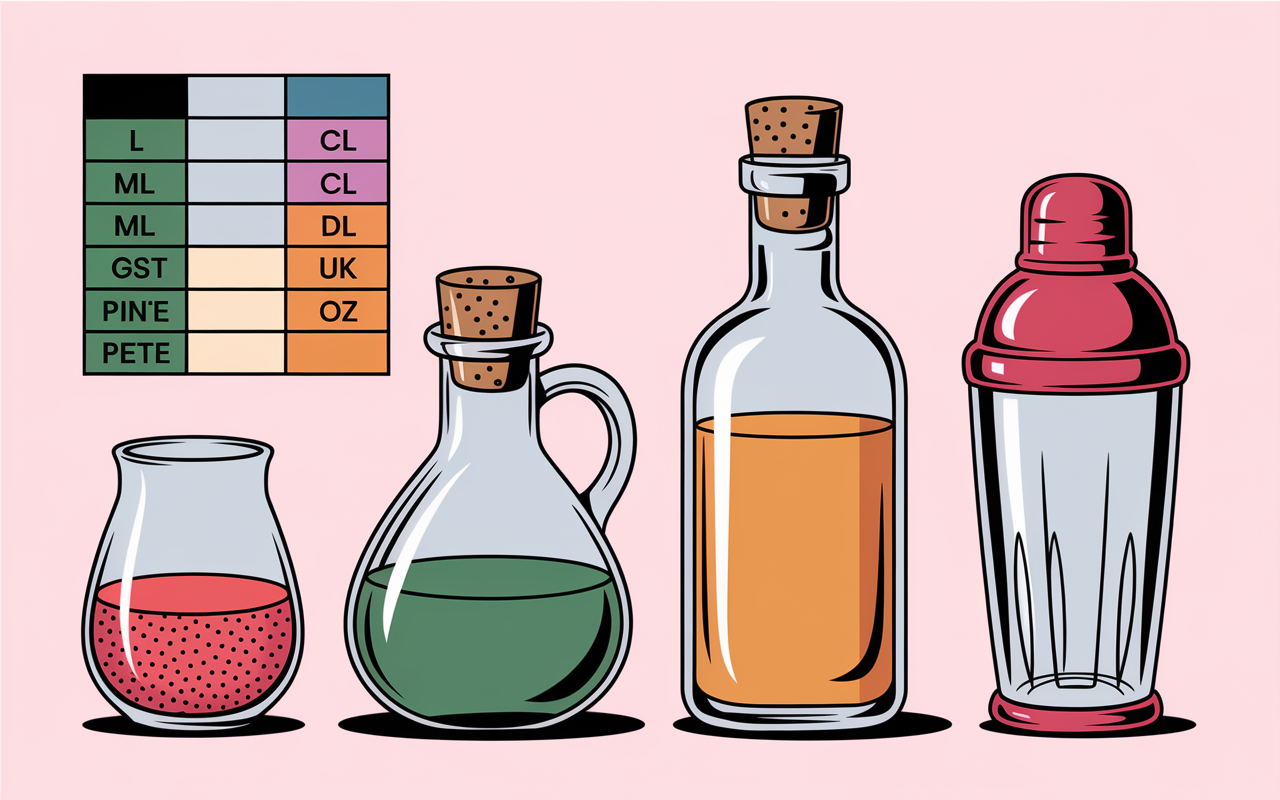 tableau de conversion litre avec unités principales