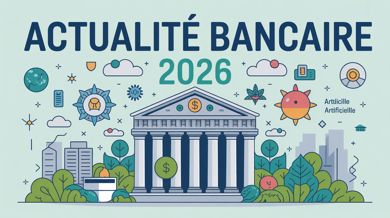 Actualité sur les banques illustration banque moderne IA finance