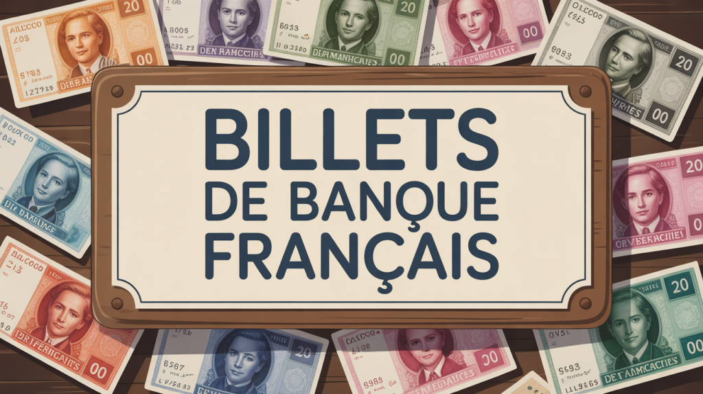 Montage billet de banque France anciens et modernes