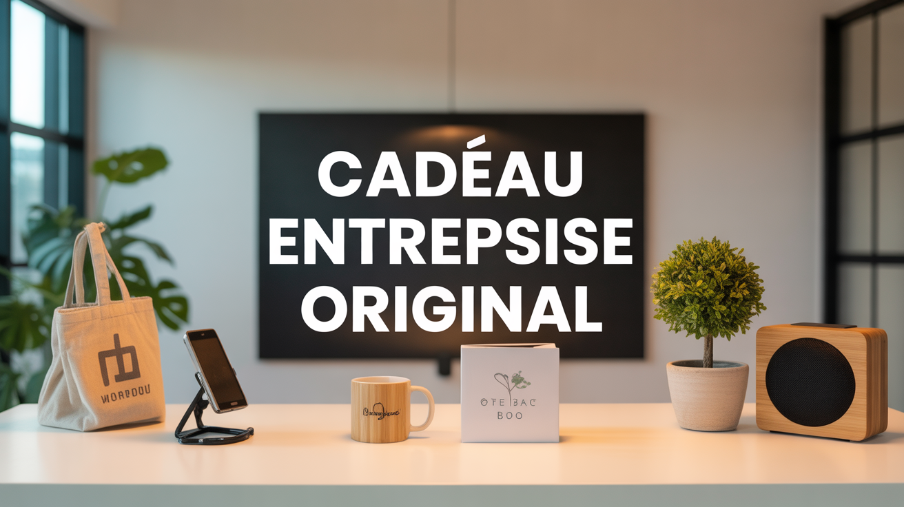 cadeau entreprise original objets tendances sur bureau