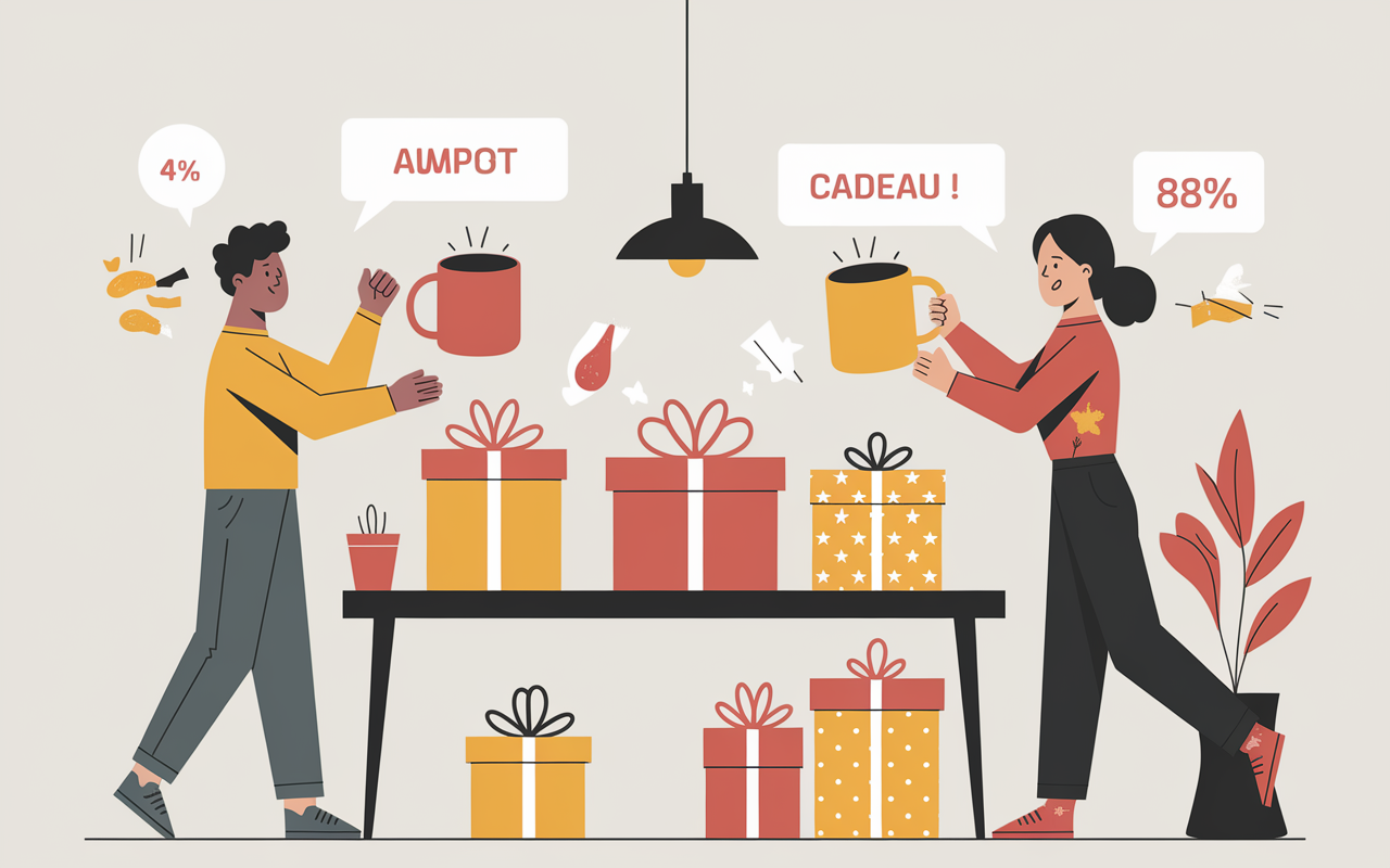 cadeau entreprise original surprise equipe chiffres