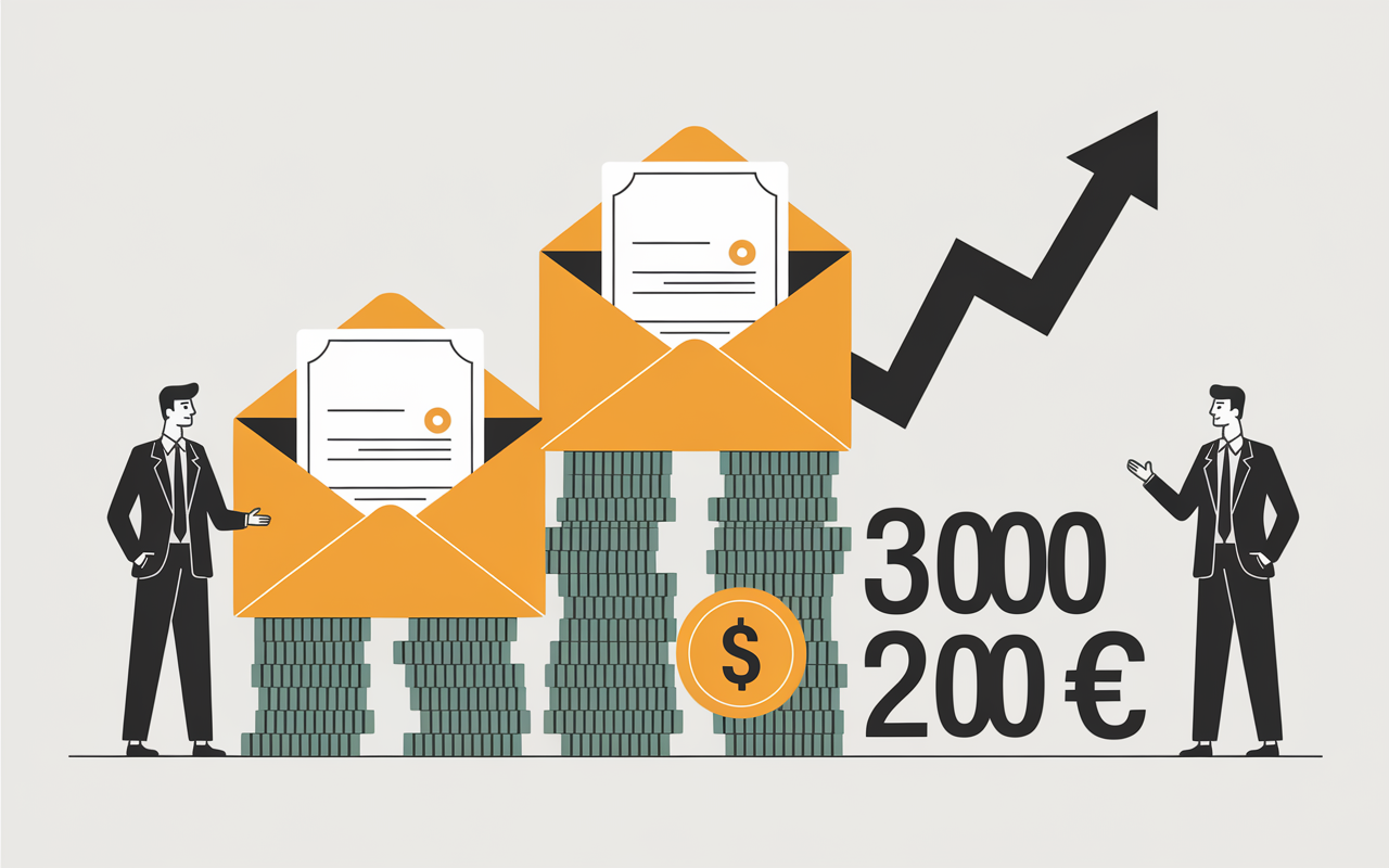 comment investir 10000 euros balance enveloppes graphique