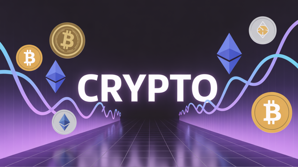 cours des crypto illustration marche vibrant