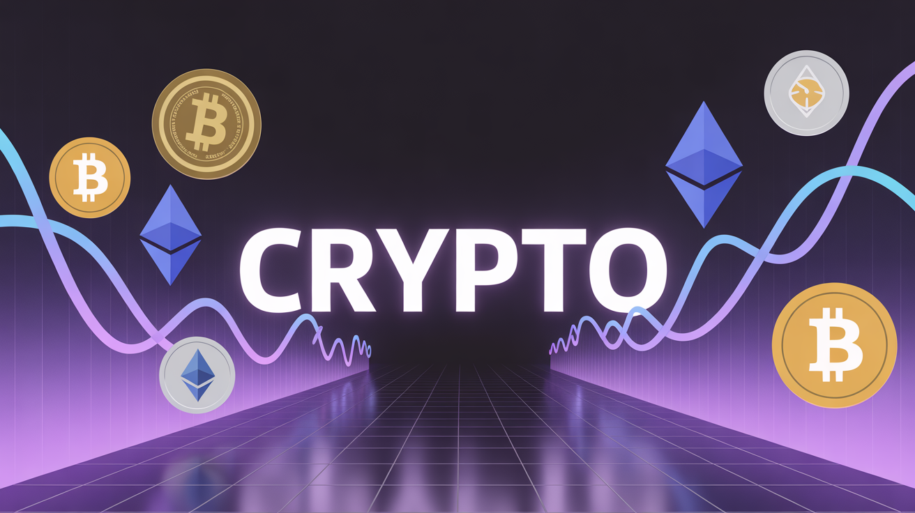 cours des crypto illustration marche vibrant