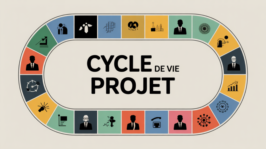 Cycle de vie d un projet, feuille de route illustrée