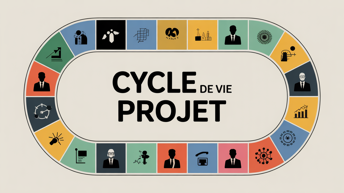Cycle de vie d un projet, feuille de route illustrée
