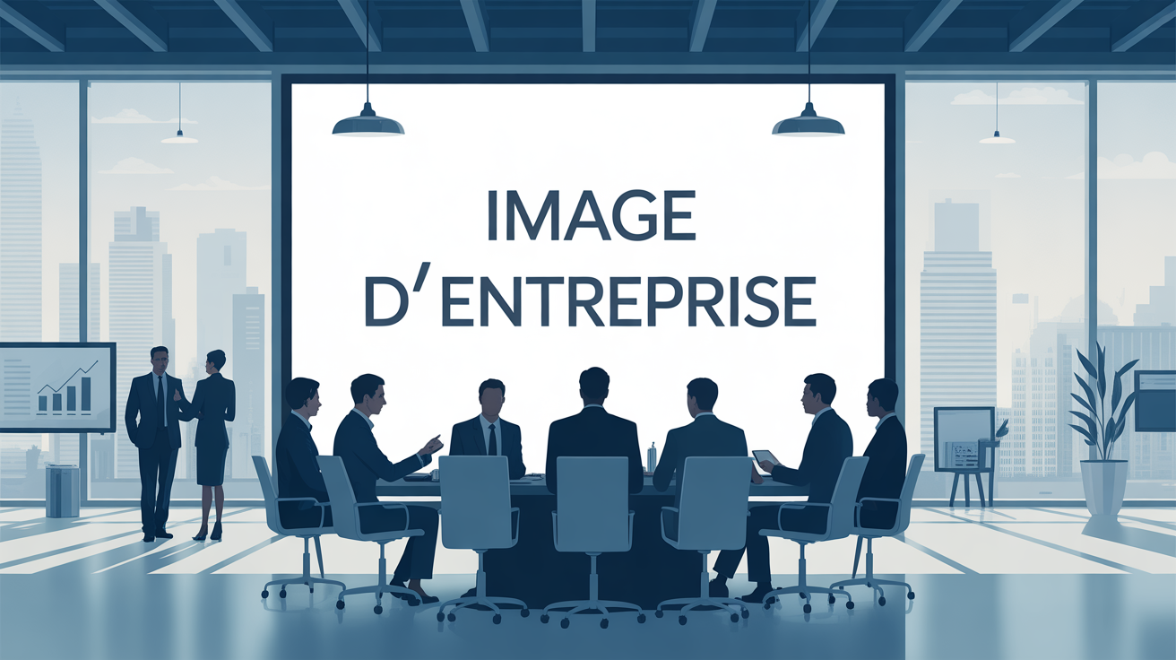 entreprise image réunion dirigeants écran