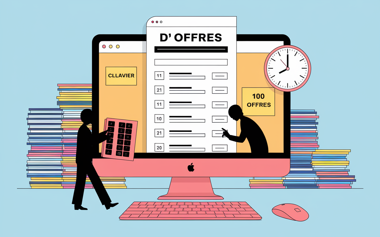 secrétaire télétravail écran offres emploi digital