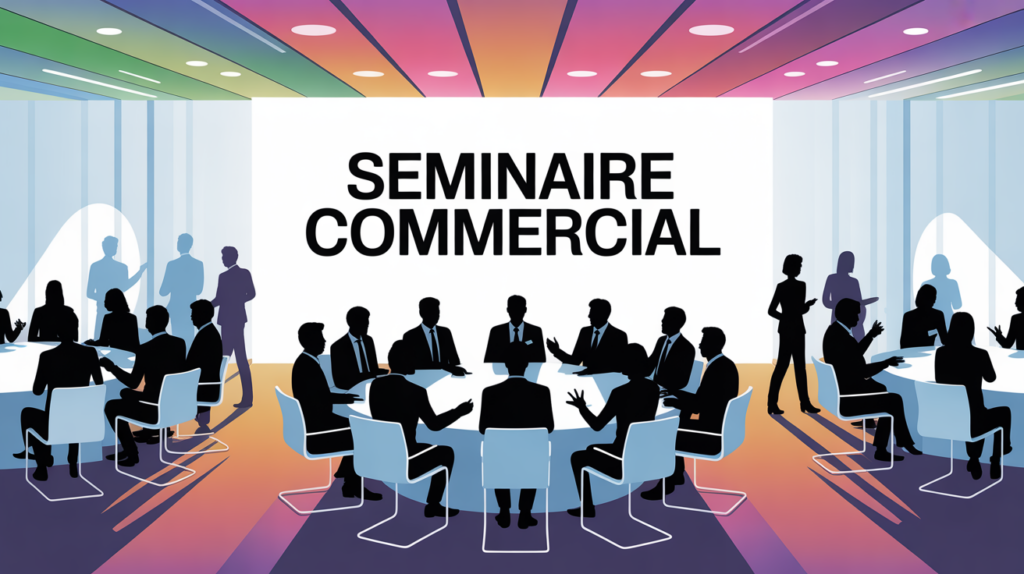 visuel séminaire commercial ambiance dynamique