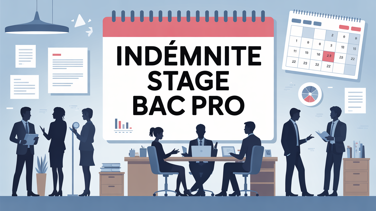 stage rémunéré bac pro à partir de quand illustration de bureau