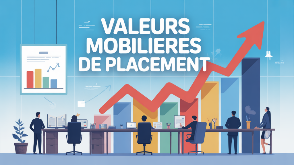 Bureau avec entrepreneurs et graphiques valeur mobiliere de placement