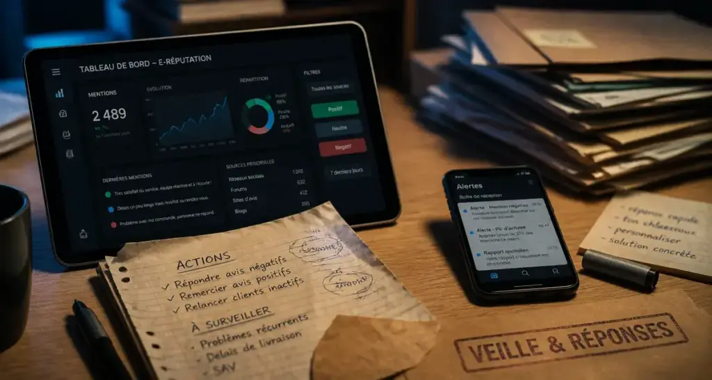 E reputation outils : veille & réponses pro