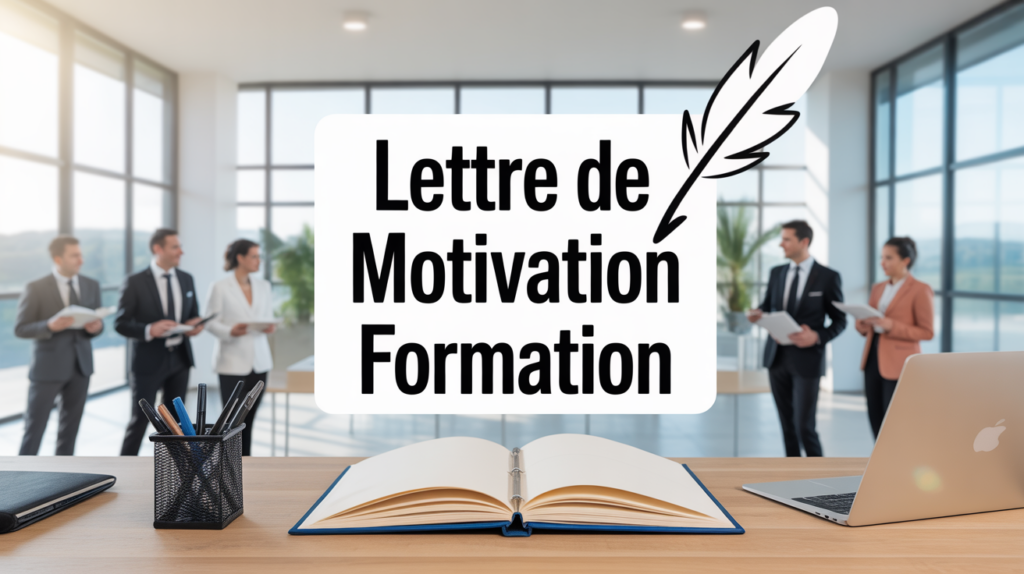 exemple de lettre de motivation de formation sur bureau lumineux