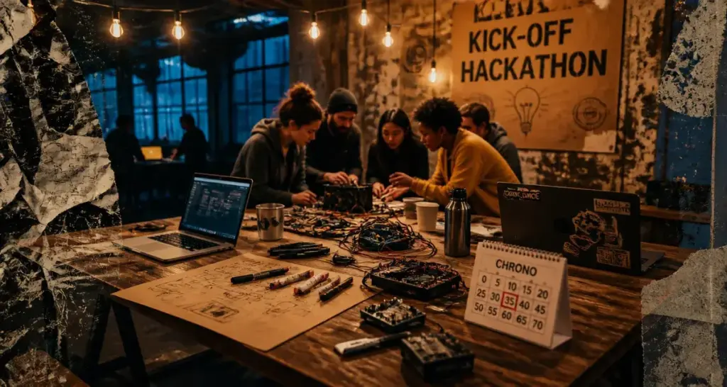 Hackathon définition : équipe crée un prototype pendant un hackathon