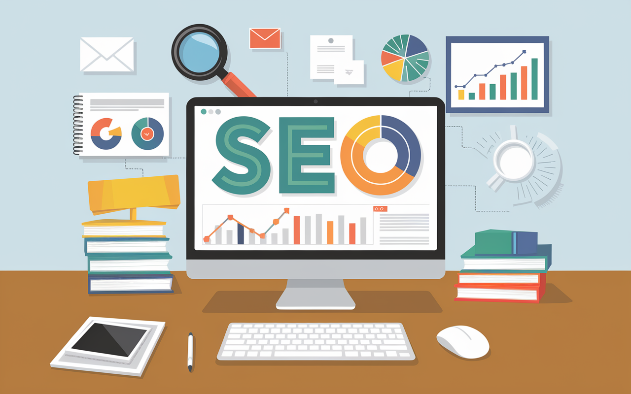 Meilleur logiciel SEO écran avec éléments SEO