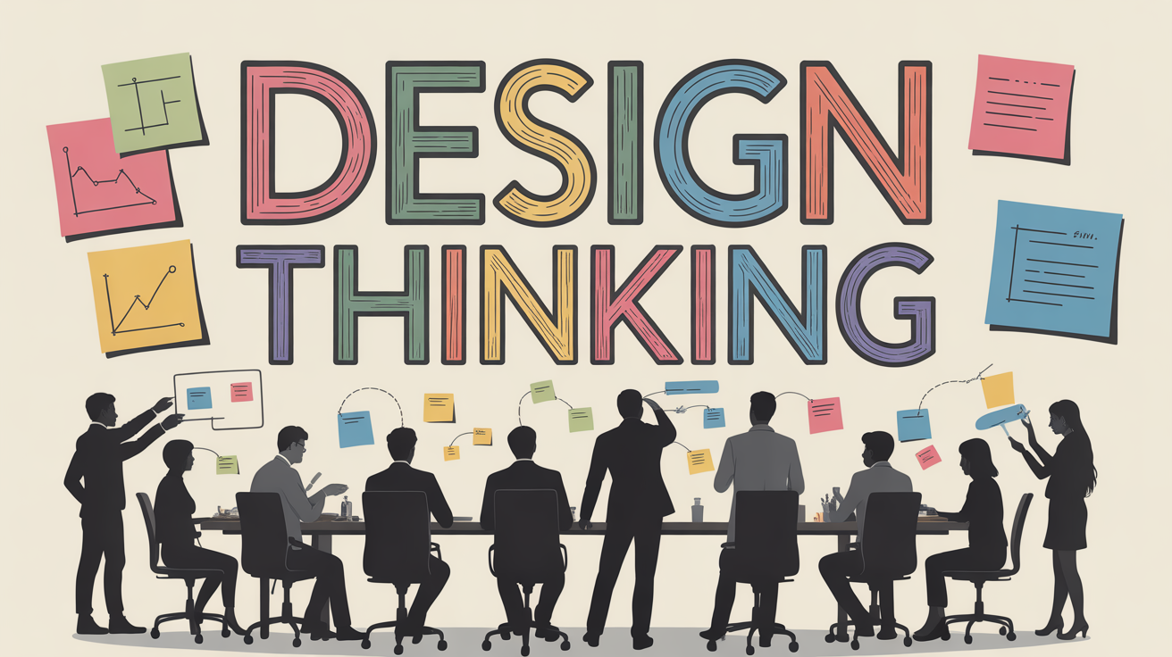 processus design thinking table post-its