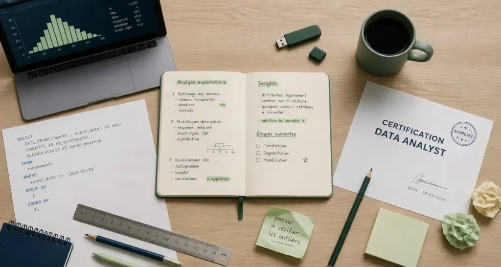 Reconversion data analyst : bureau, SQL, certification Data Analyst
