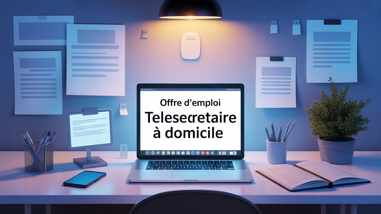 fresque télésecrétaire à domicile offre emploi moderne