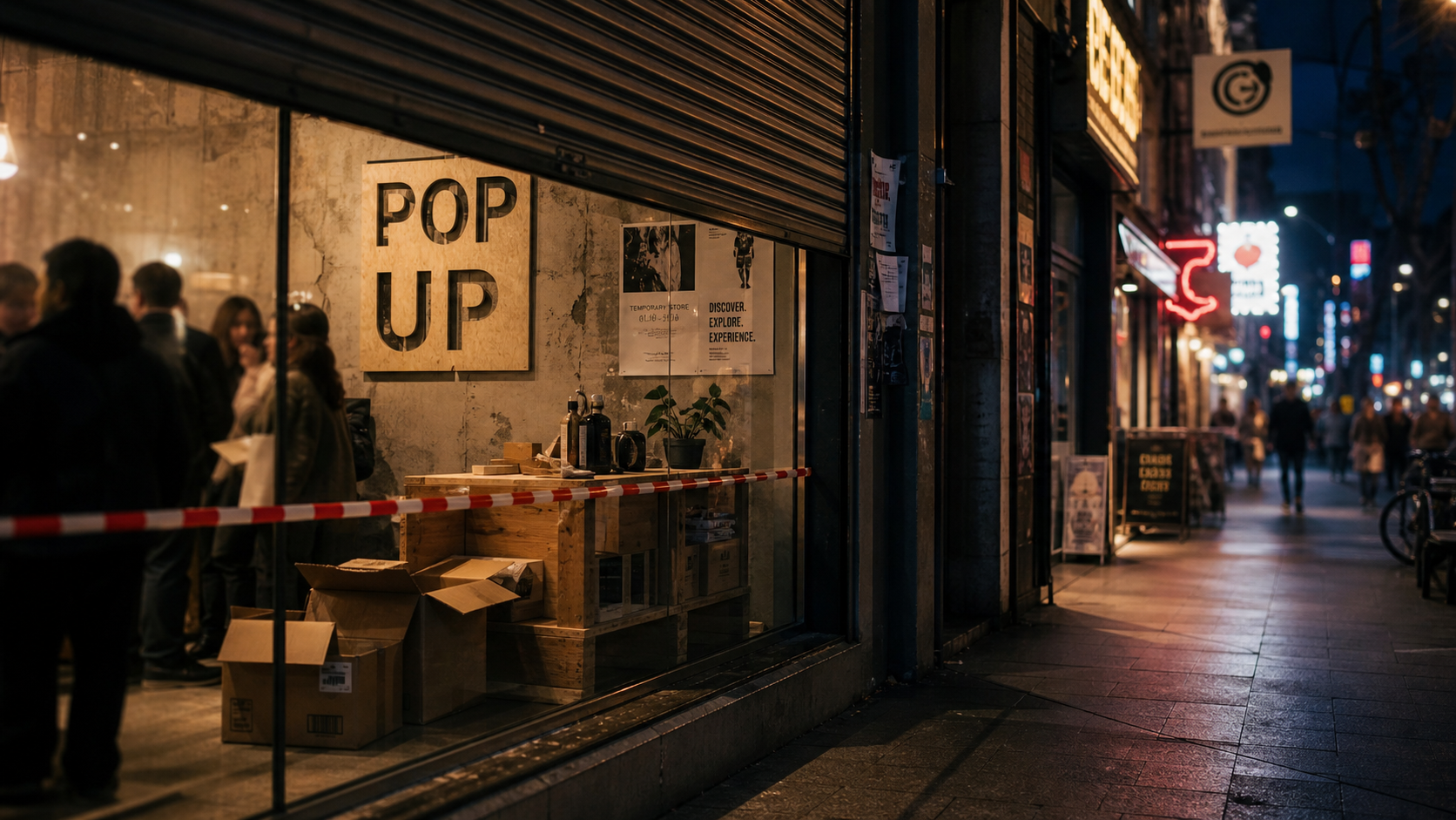 C’est quoi un pop up store : vitrine d’un magasin éphémère