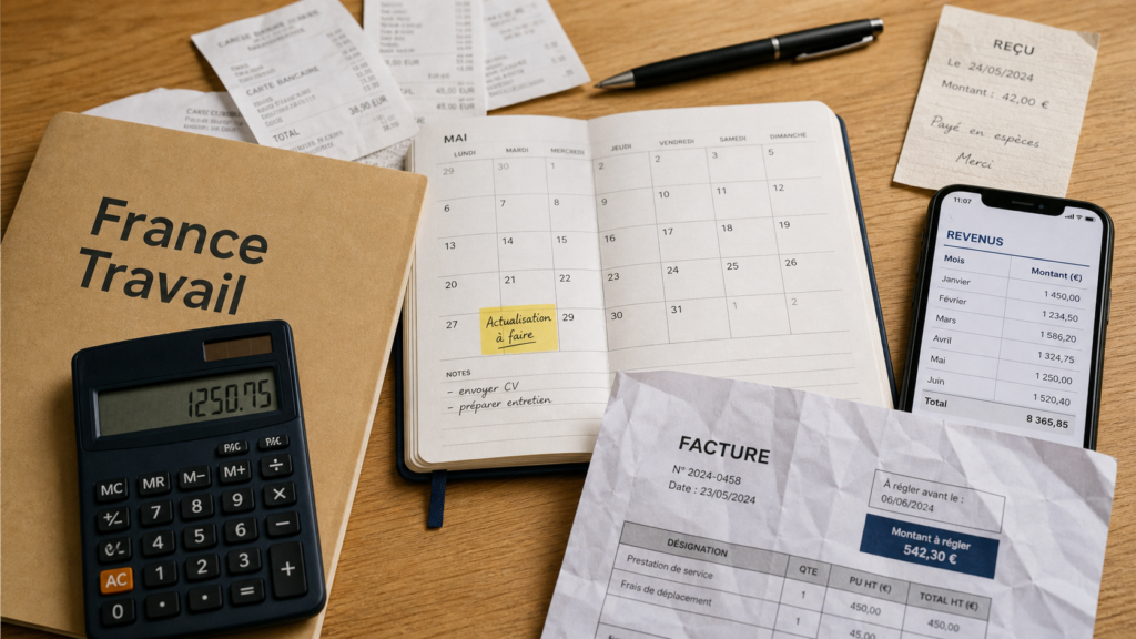 Freelance et chomage : calcul ARE et ARCE pour cumuler allocations