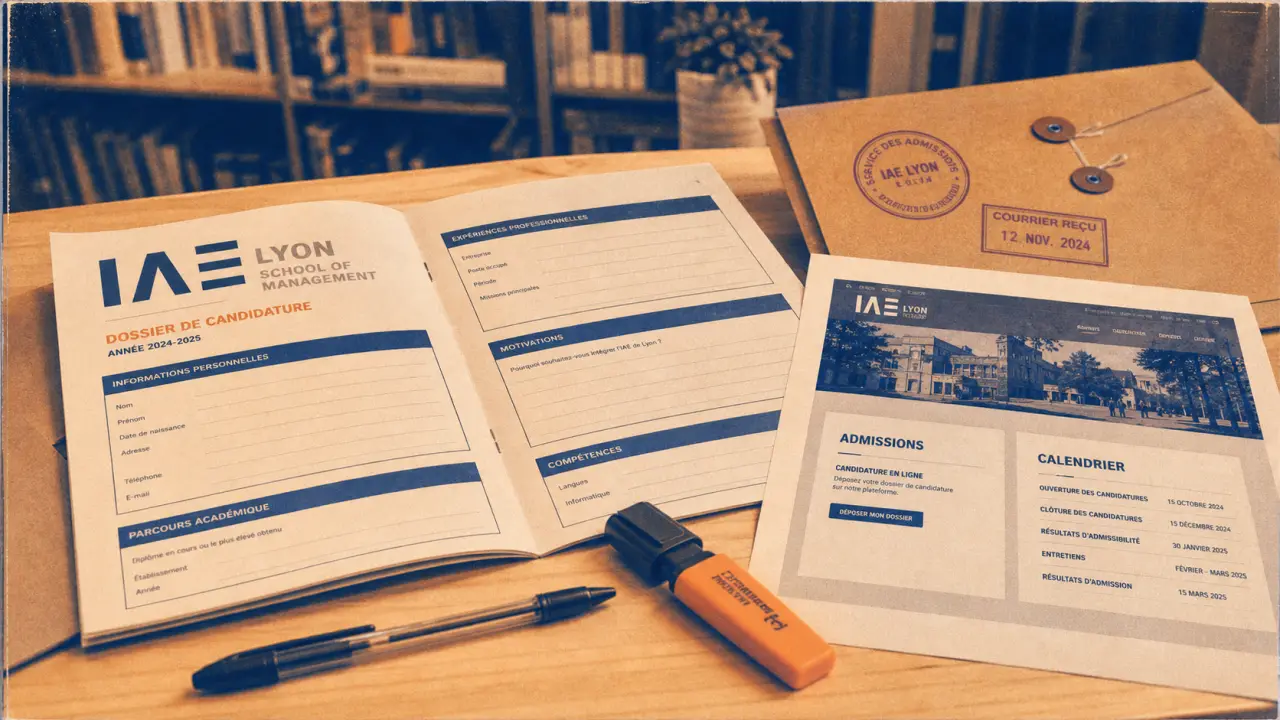 iae de lyon : dossier admissions et calendrier management