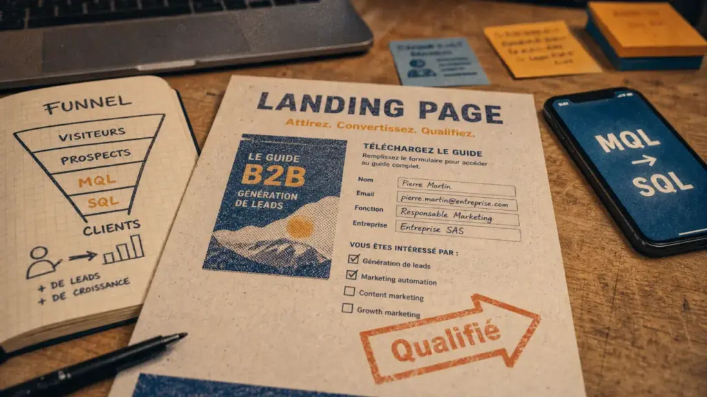 Lead generation B2B : qualifier, nourrir et convertir sans gonfler le pipeline
